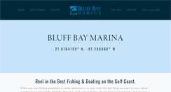 Desktop Screenshot of bluffbaymarina.com